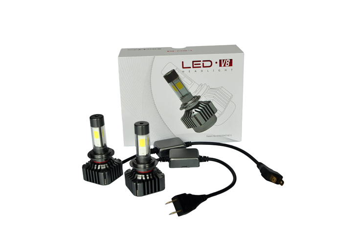 40W 360° 12-24VDC Brightness H7 Car LED Headlights