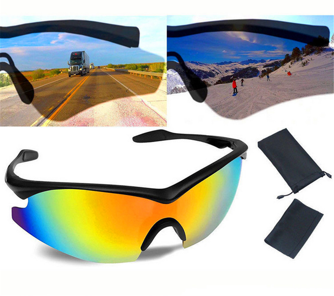Military-Inspired Polarized Sport Sunglasses - Mirrored Integrated Polarized Lens Battle Vision HD Sunglasses for Men/Women Riding Running Cycling Fishing Driving Golf