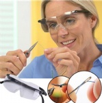 Plastic Glasses - Unisex Bigger Magnifying Glasses Makes Everything Bigger and Clearer 160 degrees Eyewear Glasses